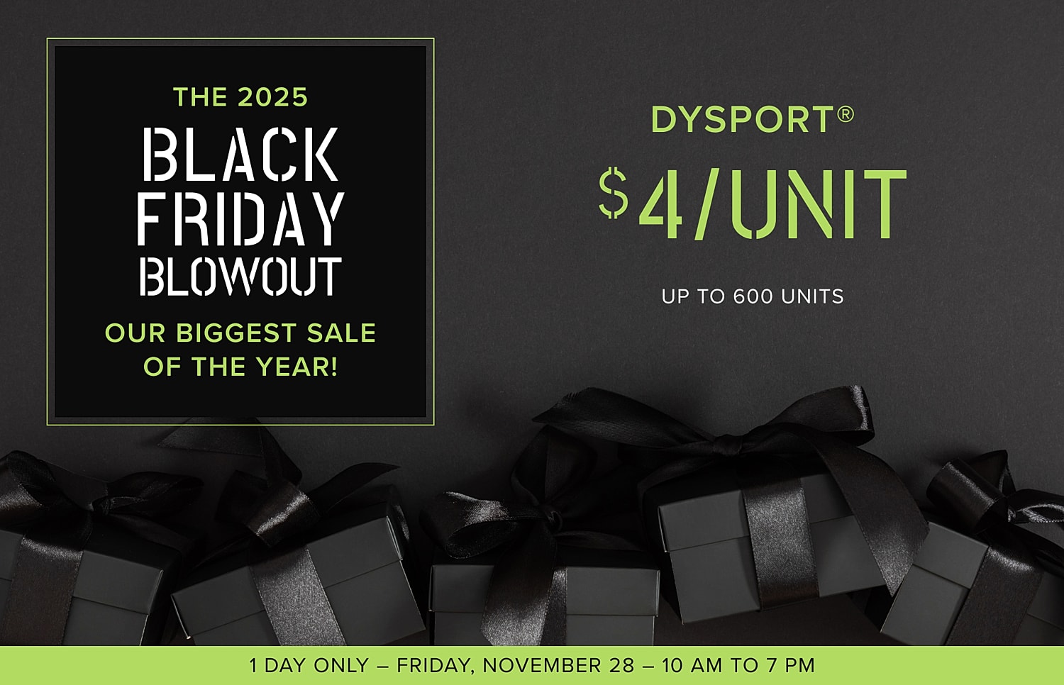 2025 Black Friday sale promotion for Dysport