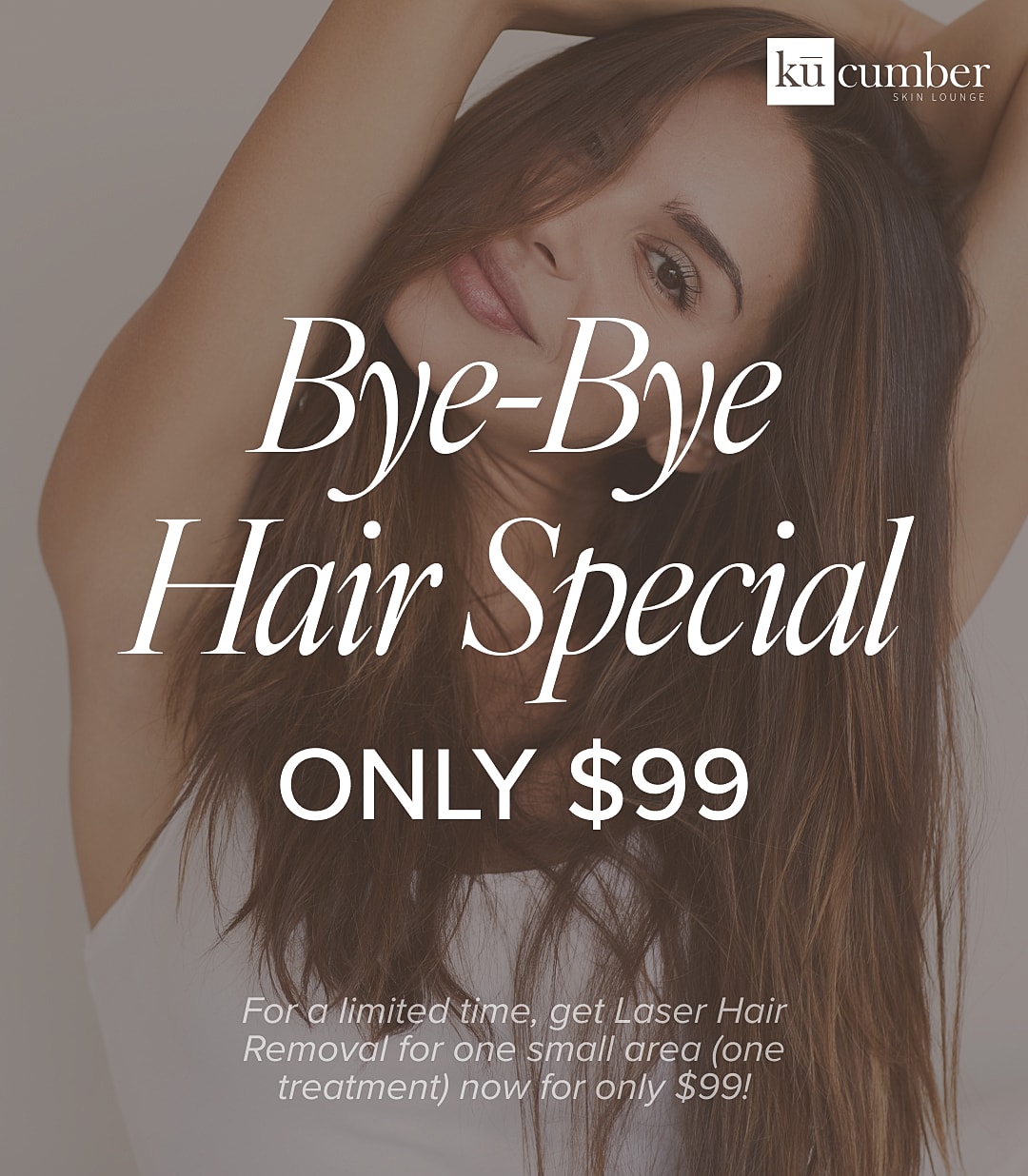 Laser hair removal special for $99.